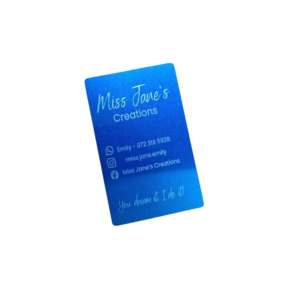 Aluminium Business Cards